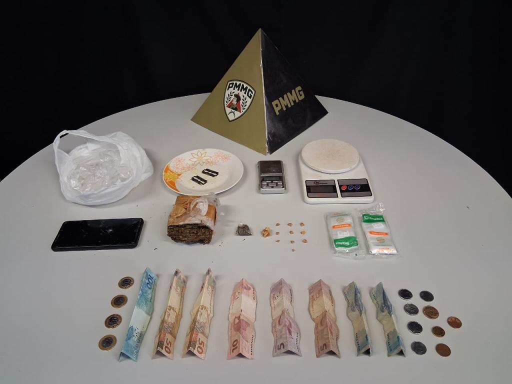 Homem é preso com drogas e balanças de precisão...