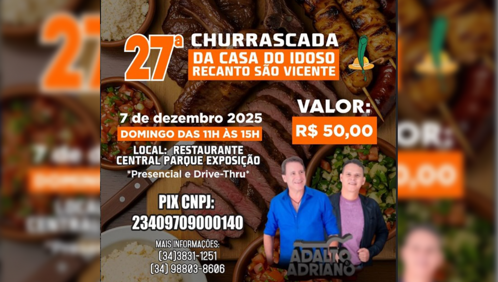 27ª Churrascada da Casa do Idoso Recanto São Vicente...