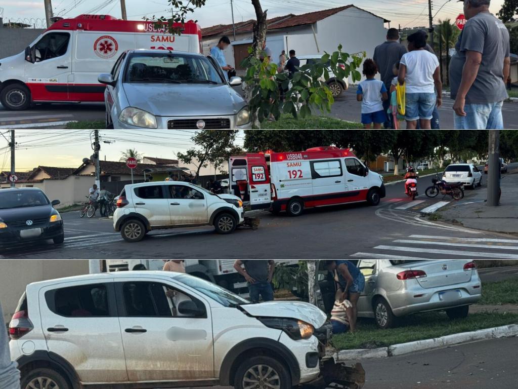 Carros colidem em cruzamento no bairro Morada Nova e...