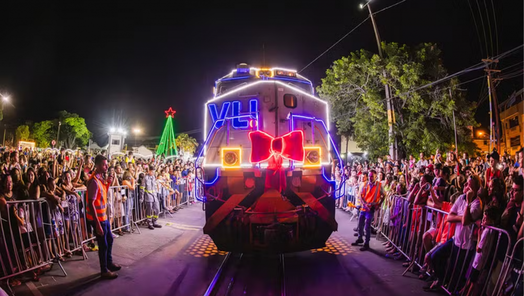 Papai Noel da VLI chegará a Patrocínio em locomotiva...
