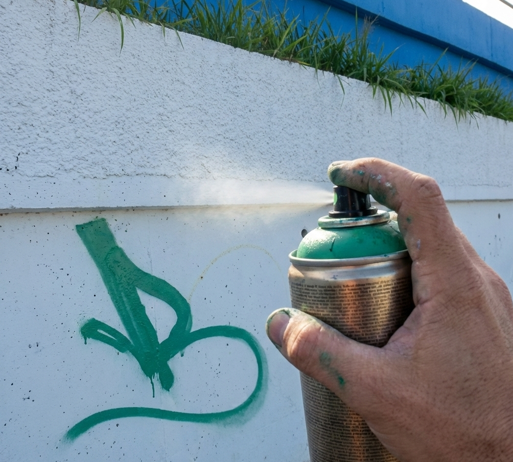 Homem é surpreendido enquanto pichava viaduto no bairro São...