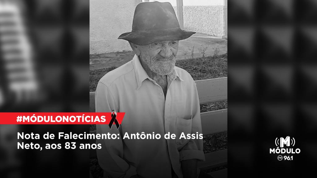 Nota de Falecimento: Antônio de Assis Neto, aos 83...