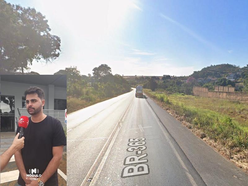 Trecho da BR-365 será interditado neste domingo para instalação de passarela em Patrocínio